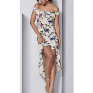 2X  Venus off shoulder floral dress